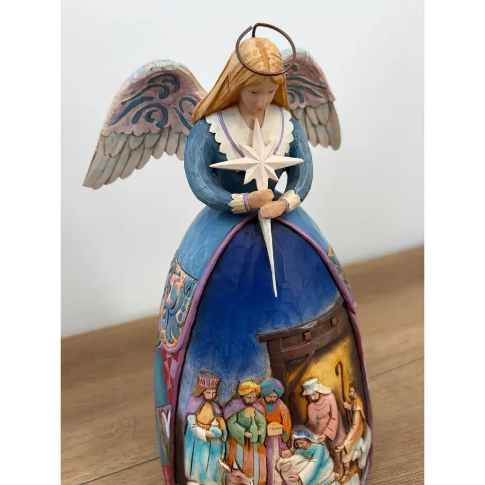 2005 Jim Shore Heartwood Creek A Star Shall Guide Us Nativity Angel Figurine